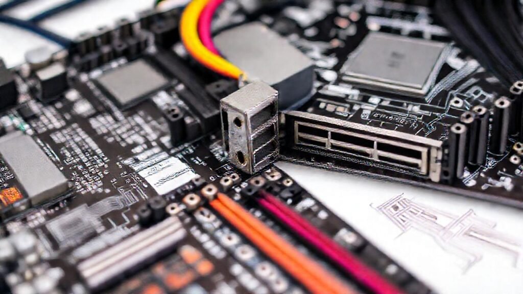 Componentes electrónicos: detalle técnico y orden