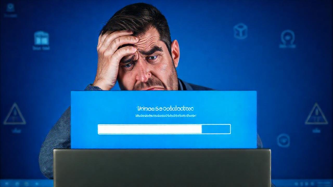 El ordenador falló, causó frustración y caos