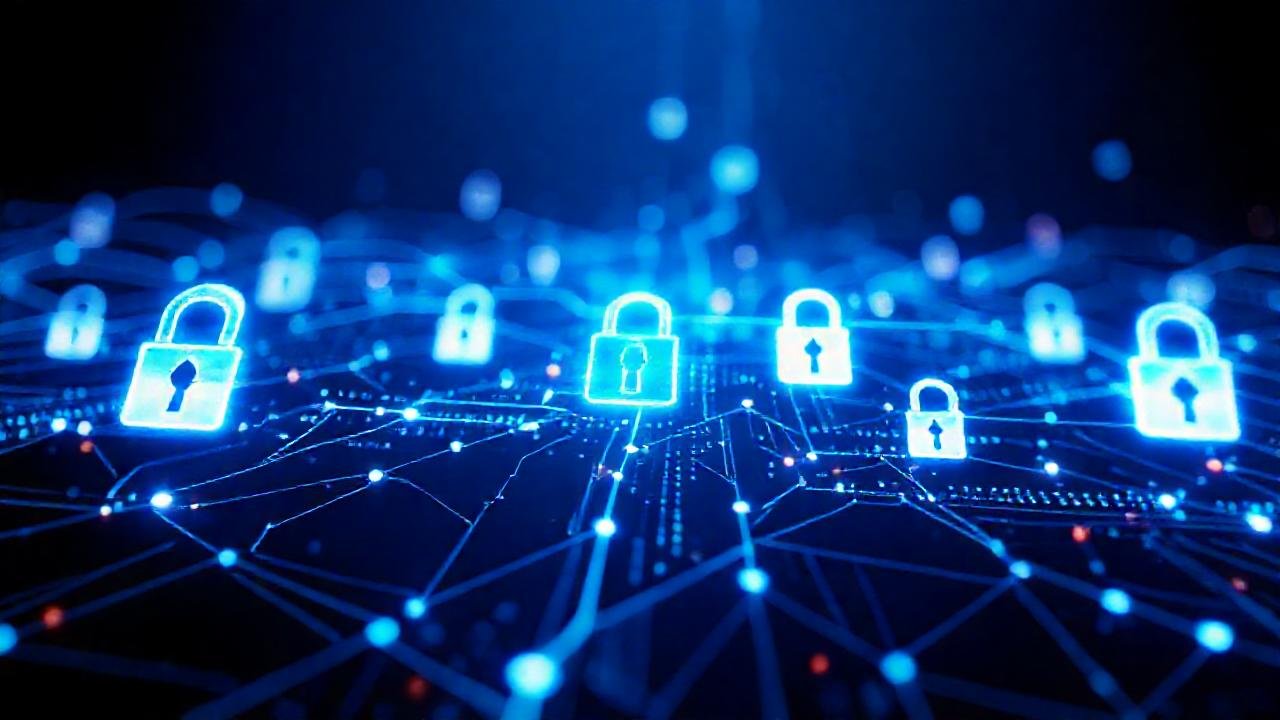 Blockchain futurista, seguro y digital