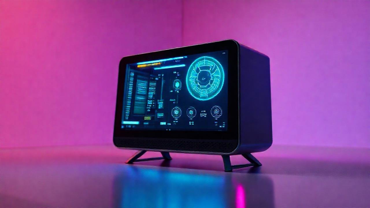 Un PC pequeño con diseño futurista