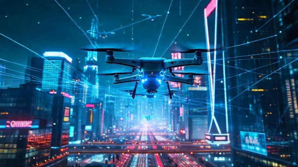 Ciudades futuristas: tecnología brillante y omnipresente