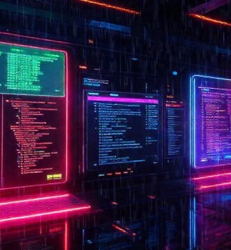 Interfaz cyberpunk digital