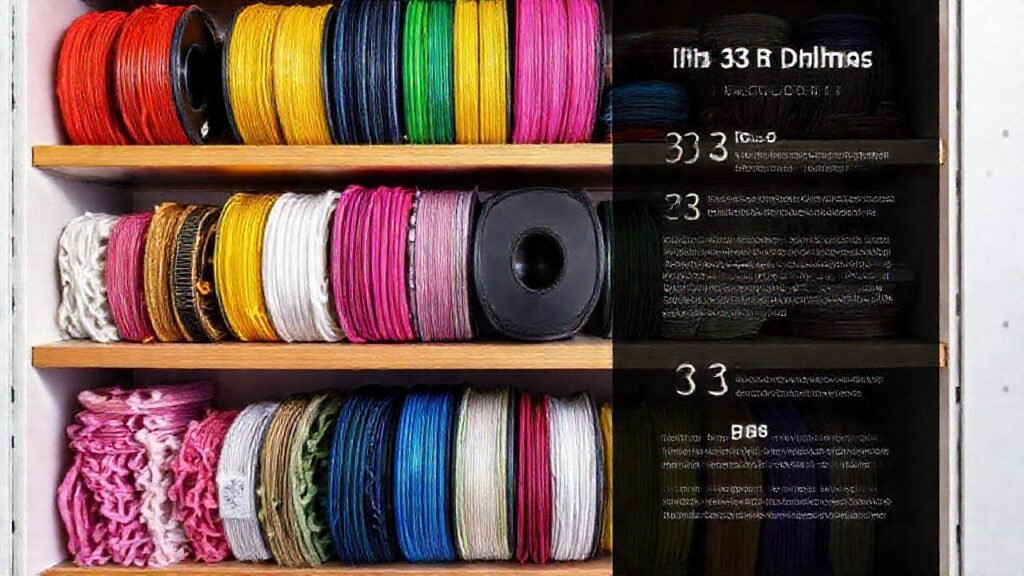 Filamentos diversos para impresión 3D