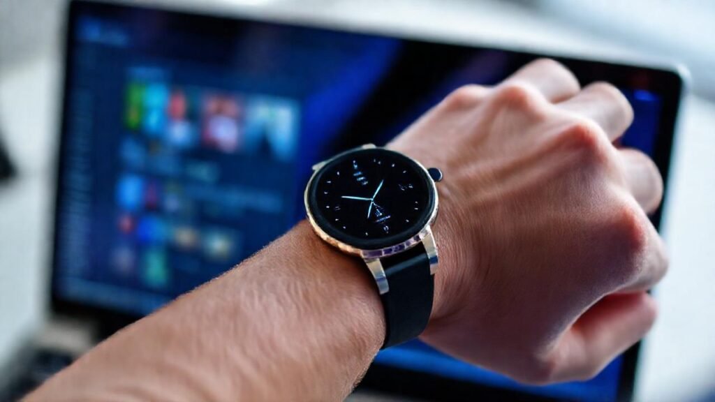 Reloj inteligente conecta con tecnología digital