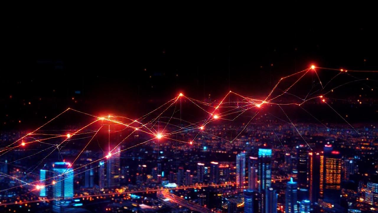 Blockchain visualiza contratos digitales futuristas