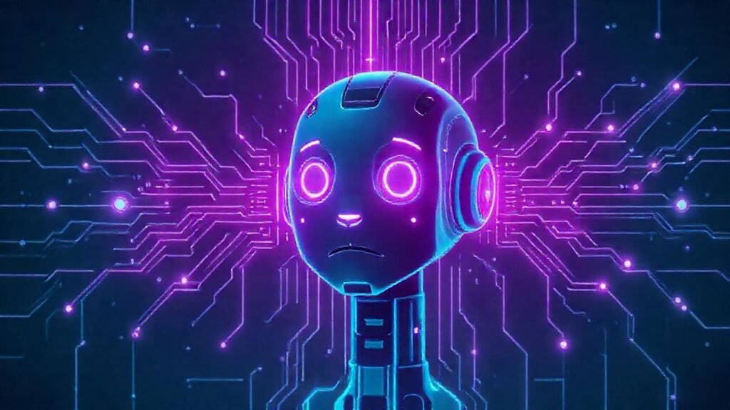 Interfaz futurista pregunta por datos neuronales