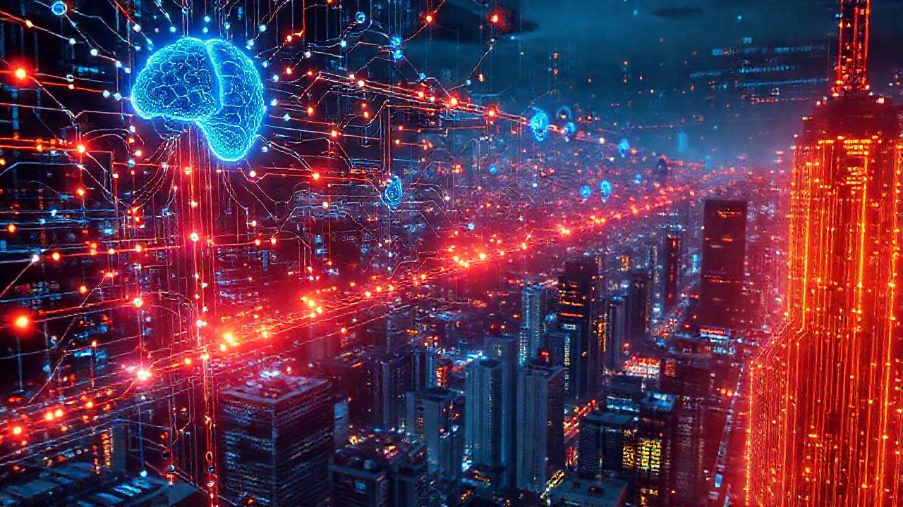 Redes neuronales complejas visualizan datos futuristas