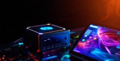 Un PC mini futurista y brillante