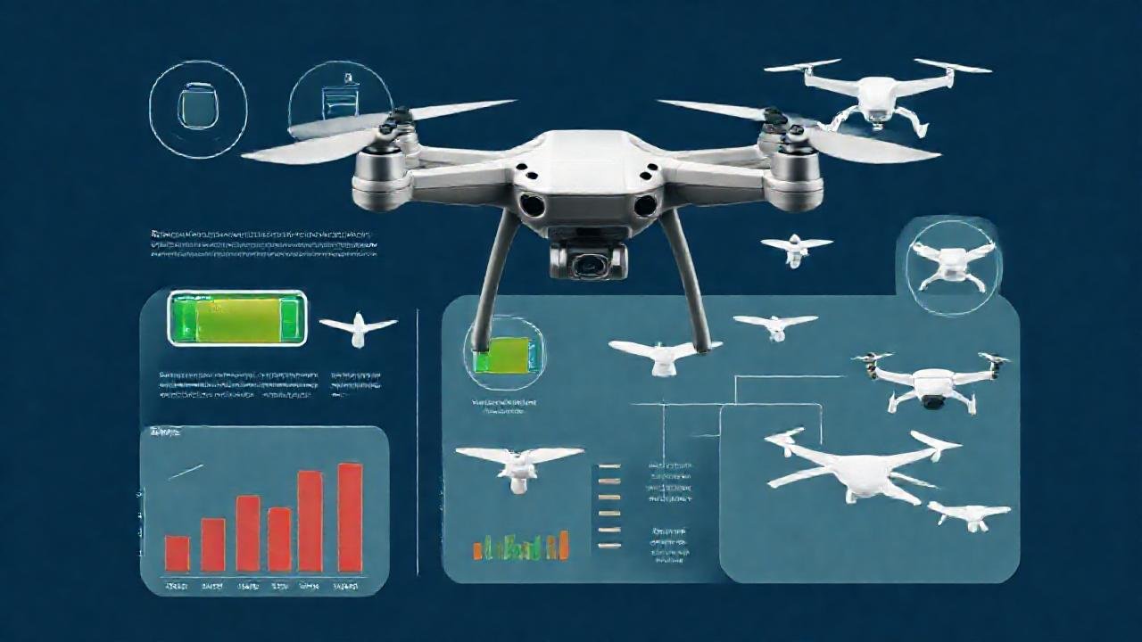 El dron presenta datos técnicos visuales