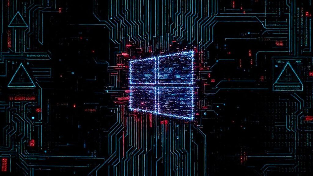 Glitch digital: advertencia