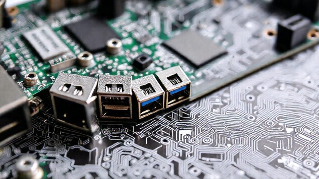 PCB detallada con conexiones claras