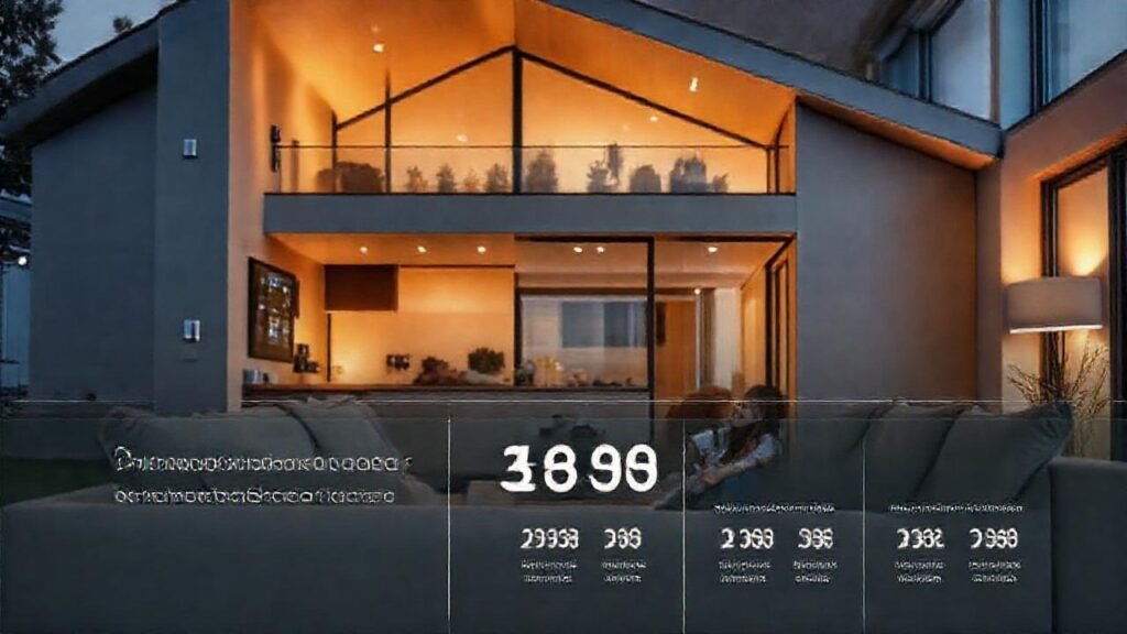 Una casa inteligente moderna inspira felicidad