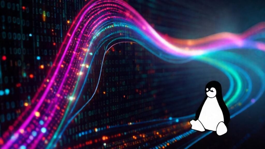 Transformación digital vibrante y futurista