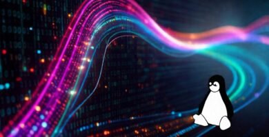 Transformación digital vibrante y futurista