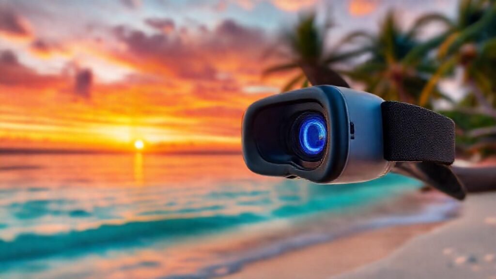 Realidad virtual sumerge en playa exótica