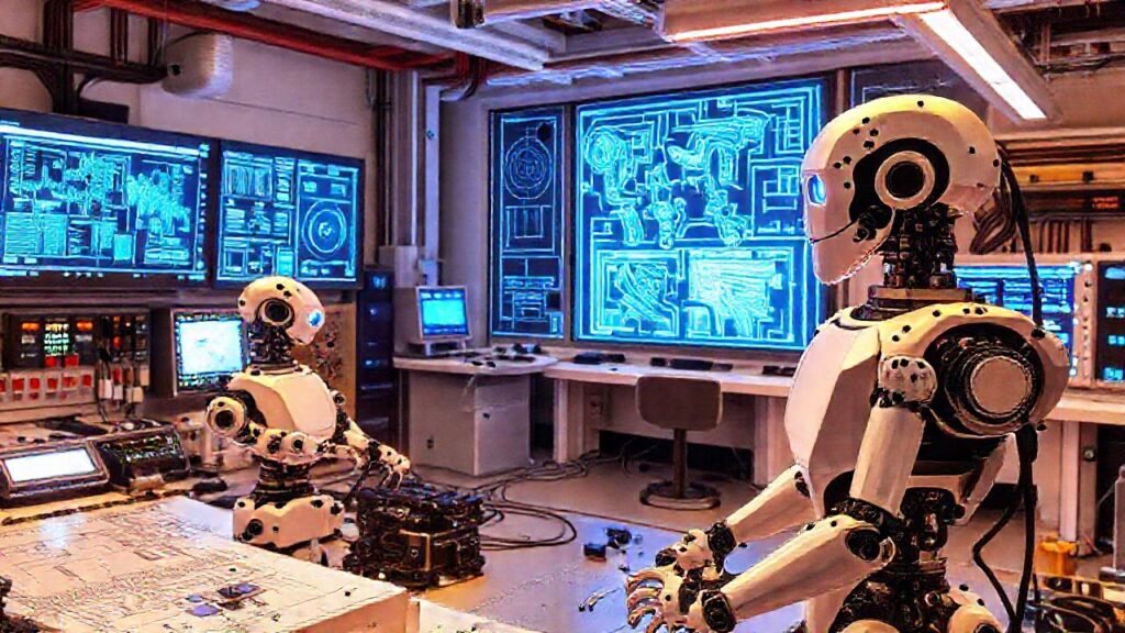 Taller robótico futurista