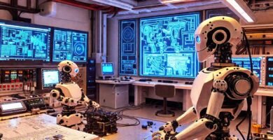 Taller robótico futurista