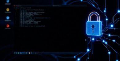 Linux seguro muestra datos abstractos