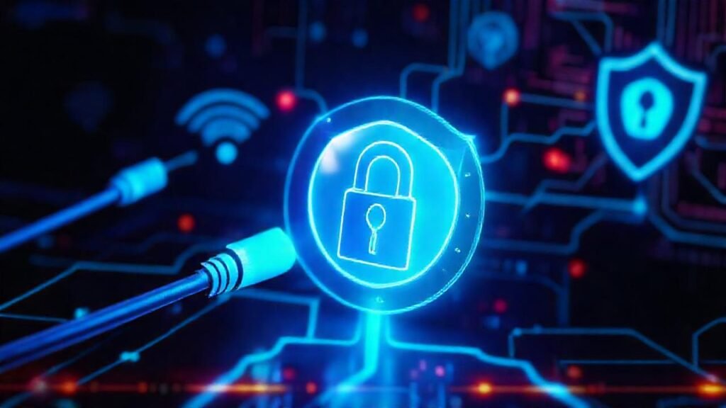 Seguridad digital protegiendo conexiones en línea