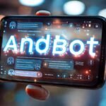Android futurista: conexión digital optimista