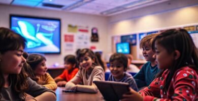 Tecnología inclusiva ilumina aulas diversas y optimistas