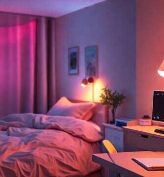 Luces inteligentes crean un ambiente sereno y organizado