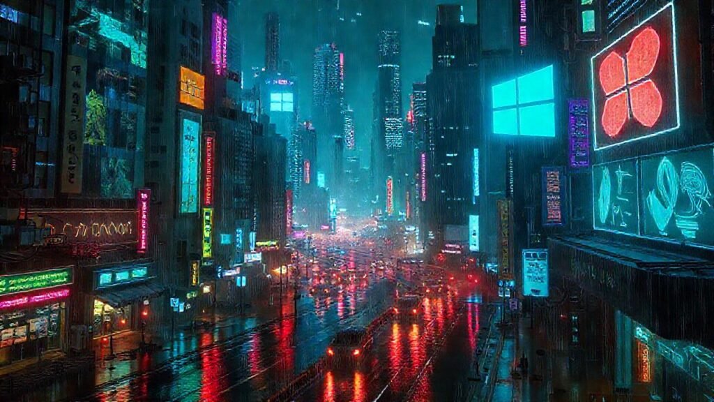 Ciencia ficción urbana digitalmente caótica