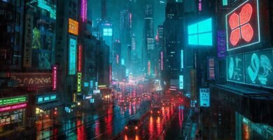 Ciencia ficción urbana digitalmente caótica