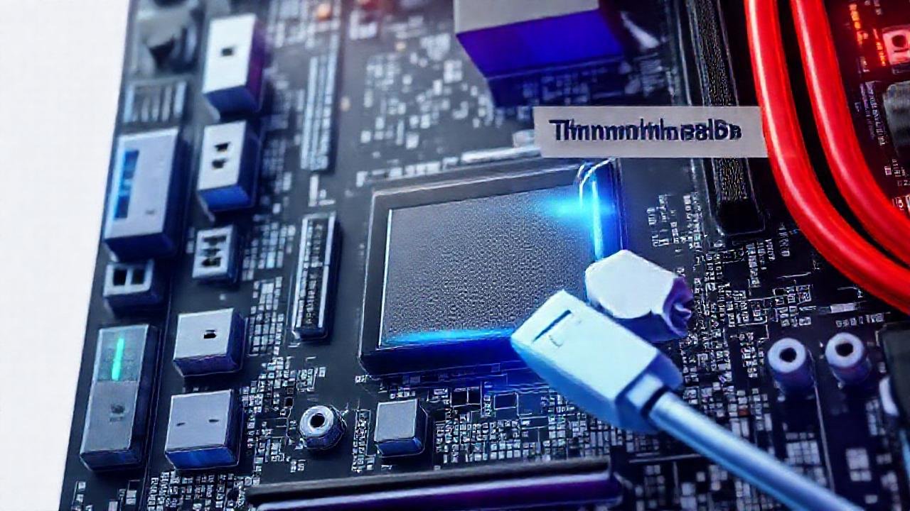 Placa base tecnológica: conexiones complejas e innovadoras