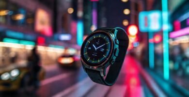 Reloj inteligente futurista