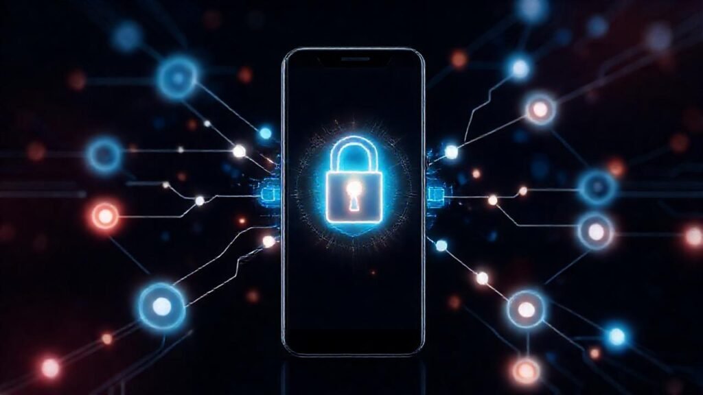 Una interfaz tecnológica segura y futurista