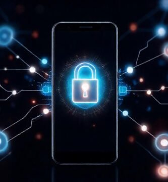 Una interfaz tecnológica segura y futurista