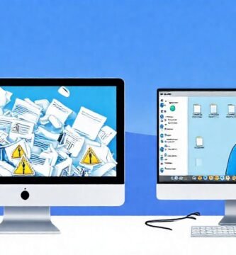 Un escritorio digital limpio y ordenado