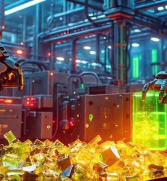 Planta futurista recicla energía con robots