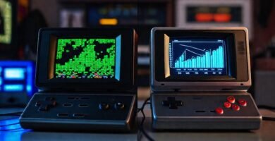 Consolas retro lucen arte pixelado vibrante