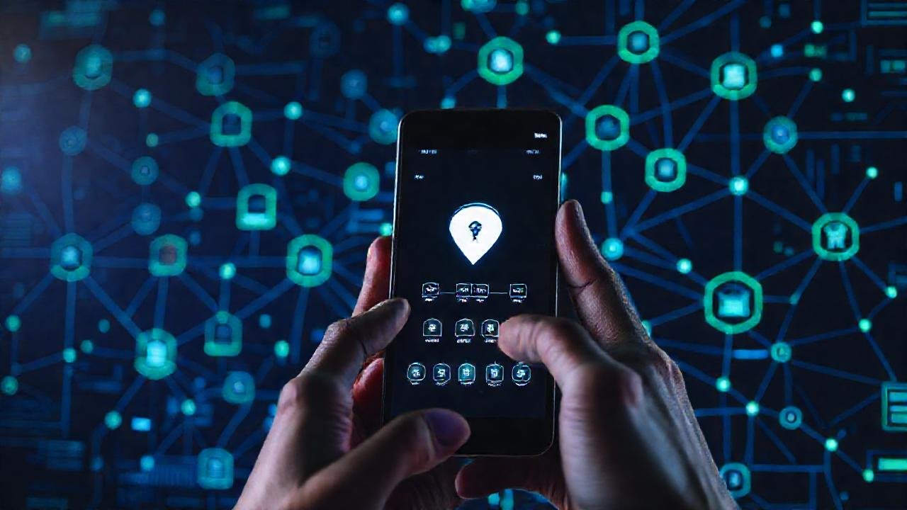 Configuración de red móvil futurista