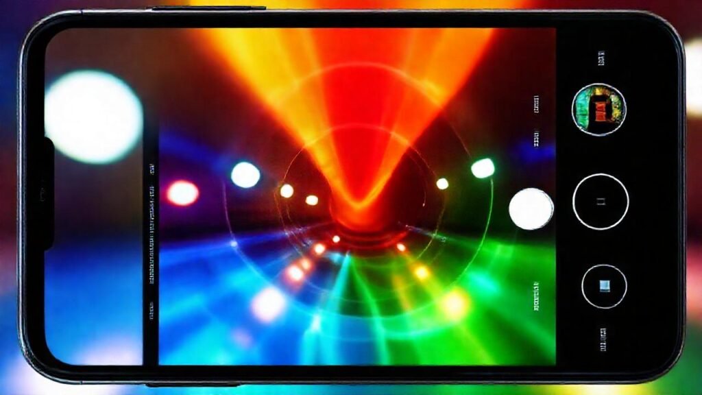 El teléfono Android moderno es brillante y colorido