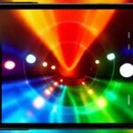 El teléfono Android moderno es brillante y colorido