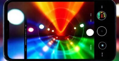 El teléfono Android moderno es brillante y colorido