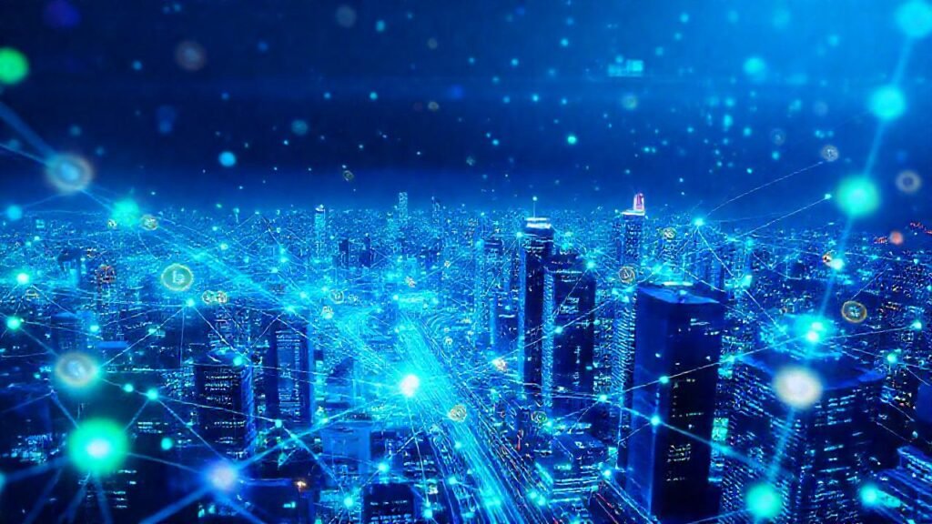 Blockchain: futuro digital interconectado y brillante