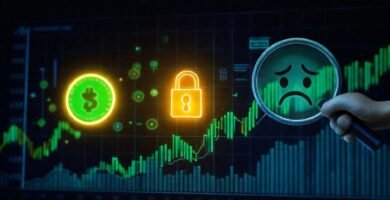 Gráfico cripto: seguridad digital y preocupación