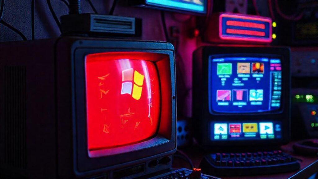 Arte digital de computadoras antiguas