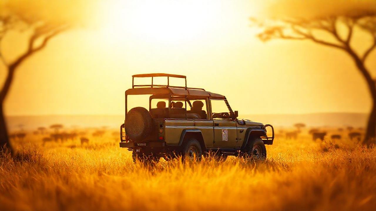 Safario dorado y privacidad estilizada brillan