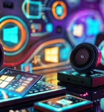 Tecnología futurista y diseño digital brillante
