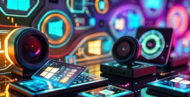 Tecnología futurista y diseño digital brillante