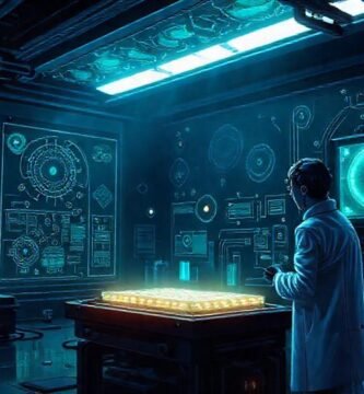 Laboratorio futurista de baterías