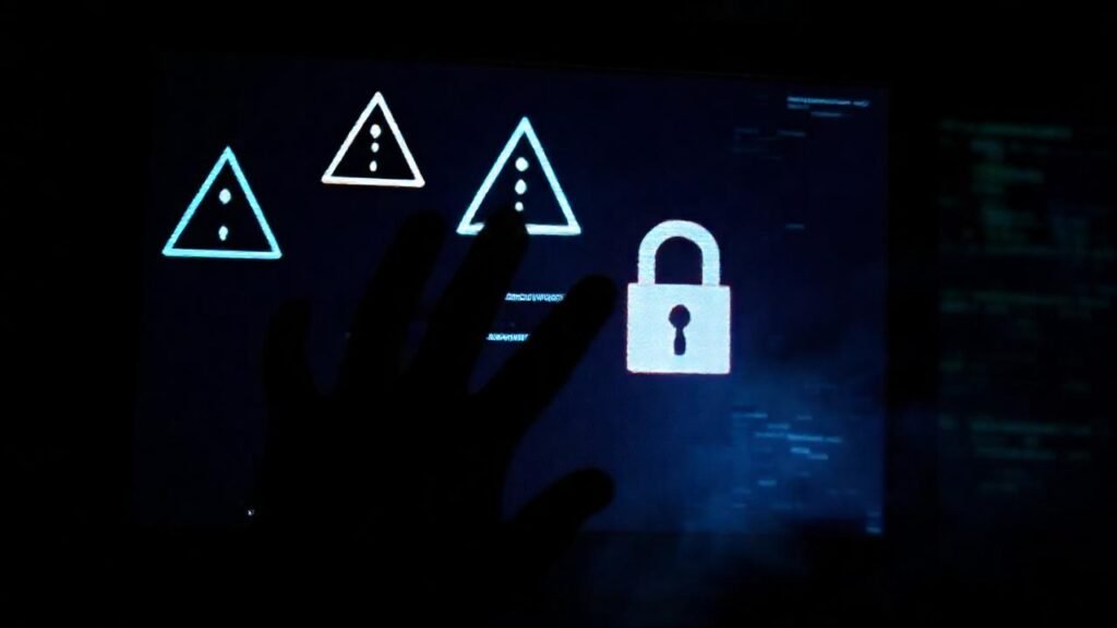 Pantalla oscura: peligro digital amenazante