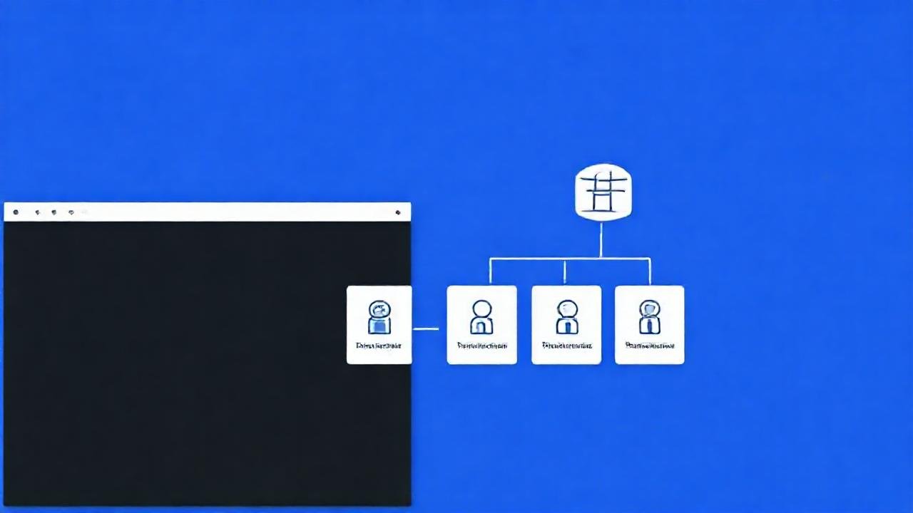 Interfaz técnica azul, segura y limpia