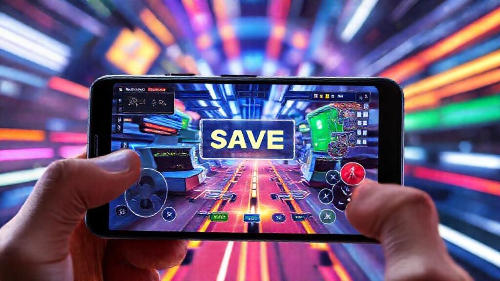 Un emulador Android muestra un juego vibrante
