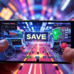 Un emulador Android muestra un juego vibrante